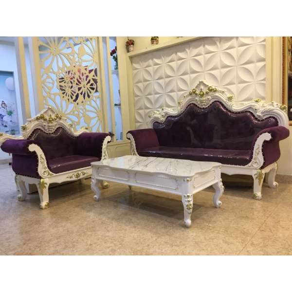COMBO BỘ SOFA TÂN CỔ ĐIỂN VÀ BÀN TRÀ TÂN CỔ ĐIỂN SANG TRỌNG SF021